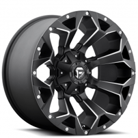 24" Fuel Wheels D546 Assault Black Milled Off-Road Rims 