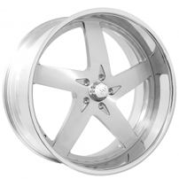 22" Staggered Snyper Forged Wheels Bullet Polished Rims