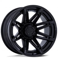 22" Fuel Wheels FC401MX Brawl Matte Black with Gloss Black Lip Off-Road Fusion Forged Rims
