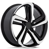 20" OE Creations Wheels PR216 Gloss Black Machined Rims