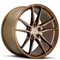 19" Staggered Varro Wheels VD18X Gloss Bronze with Tinted Face Spin Forged Rims