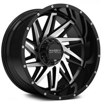 20" Massiv Off-Road Wheels OR3 Gloss Black with Machined Face Rims