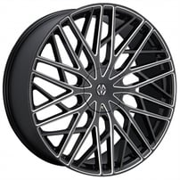 24" Massiv Wheels 925 Executive Black with Milled Rims