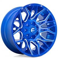 20" Fuel Wheels D770 Twitch Anodized Blue Milled Off-Road Rims