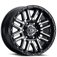 16" Vision Wheels 348 Nexus Gloss Black with Machined Face Rims