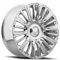 22" Escalade Platinum Wheels FR 91 Chrome OEM Replica Rims