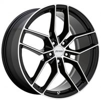 18" Petrol Wheels P5C Gloss Black with Machined Face Rims