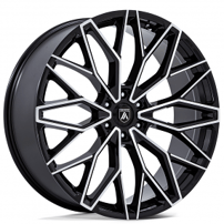 26" Asanti Wheels AB050 Mogul 6 Gloss Black with Machined Face Rims