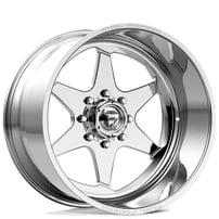 22" Fuel Wheels FF115 Sift Polished Monoblock Forged Off-Road Rims