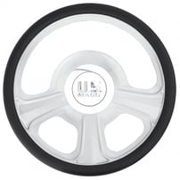 U.S. Mags Custom Steering Wheel Milner Half-Cut Brushed