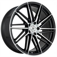 20" Impact Racing Wheels 609 Gloss Black with Machined Face Rims
