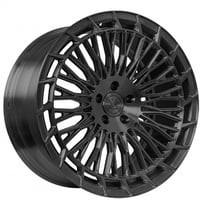20" Staggered Lexani Forged Wheels LF-Euro Sport M-Monteblanco Black Monoblock Forged Rims