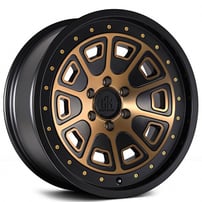 20" Mayhem Wheels 8301 Flatiron Matte Black with Bronze Tint Off-Road Rims 