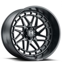 22" Hostile Wheels H122 Reaper Satin Black Off-Road Rims