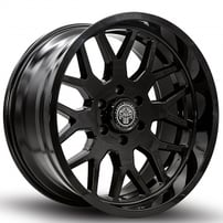 22" Thret Off-Road Wheels 901 Monarch Gloss Black Rims
