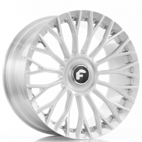 24" Forgiato NB6-M Brushed Silver Floating Cap Monoblock Forged Wheels (Blank, Any Offset) 