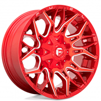 20" Fuel Wheels D771 Twitch Candy Red Milled Off-Road Rims