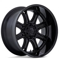 24" Fuel Wheels FC853MB Darkstar Matte Black with Gloss Black Lip Off-Road Rims