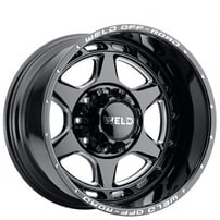 22" Weld Off-Road Wheels Aragon W123 Gloss Black Milled Rotary Forged Rims