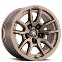 17" ICON Alloys Wheels Vector 5 Matte Bronze Off-Road Rims