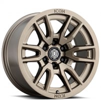 17" ICON Alloys Wheels Vector 6 Bronze Off-Road Rims