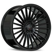 22" Koko Kuture Wheels Parlato Gloss Black Flow Formed Rims