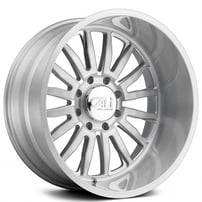 24" Cali Wheels 9110 Summit Brushed and Clear Coated Off-Road Rims 