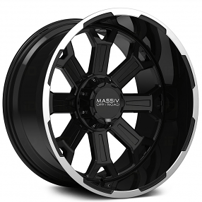 20" Massiv Off-Road Wheels OR2 Gloss Black with Machined Flange Rims