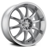 18" Versus Wheels VS409 Silver with Machined Face Rims