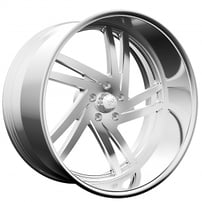 22" Staggered Snyper Forged Wheels Torino Polished Rims