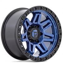 17" Fuel Wheels D813 Syndicate Dark Blue with Black Ring Off-Road Rims