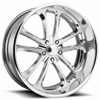 22" U.S. Mags Forged Wheels Invader 5 US448 Polished Vintage Forged 2-Piece Rims