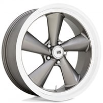 22" Staggered U.S. Mags Wheels TS U137 Anthracite with Diamond Cut Lip Rims