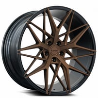 20" Staggered Element Wheels EL24 Gloss Black with Gloss Bronze Face Rims
