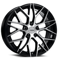 18" Katana Racing Wheels KR01 Gloss Black with Machined Face Rims