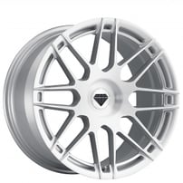 20" Staggered Blaque Diamond Wheels BD-F12 Brushed Silver Flow Forged Rims 