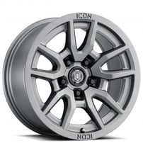 17" ICON Alloys Wheels Vector 5 Titanium Off-Road Rims