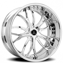 19" Staggered Artis Forged Wheels Biscayne Chrome Rims