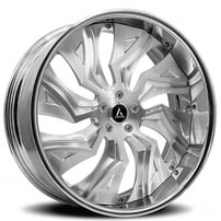 20" Staggered Artis Forged Wheels Buckeye Brushed Rims