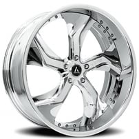 22" Staggered Artis Forged Wheels Bully Chrome Rims 