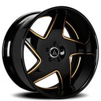 22" Staggered Artis Forged Wheels Dawn 2 Custom Color Rims