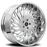 22" Staggered Artis Forged Wheels Northtown Chrome Rims