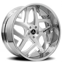 22" Staggered Artis Forged Wheels Pueblo Brushed Rims