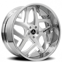 20" Staggered Artis Forged Wheels Pueblo Brushed Rims 
