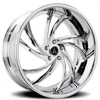 19" Staggered Artis Forged Wheels Twister Chrome Rims