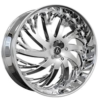 22" Artis Wheels Decatur Chrome Rims 