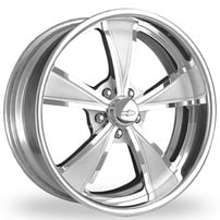 20" Intro Wheels Vista Exposed 5 Polished Welded Billet Rims
