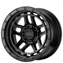 18" KMC Wheels KM540 Recon Satin Black Off-Road Rims 