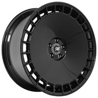 22" Staggered Road Force Wheels RF30 Gloss Black Rims