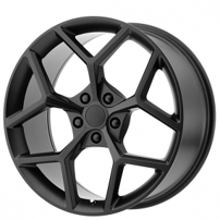20" Staggered OE Creations Wheels PR126 Matte Black Rims 